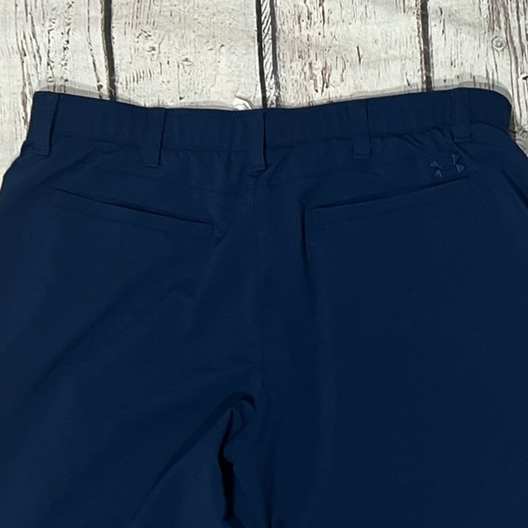 Under Armour Shorts Blue Golf Golfer Match Play Performance Athletic Outdoor - Picture 6 of 9